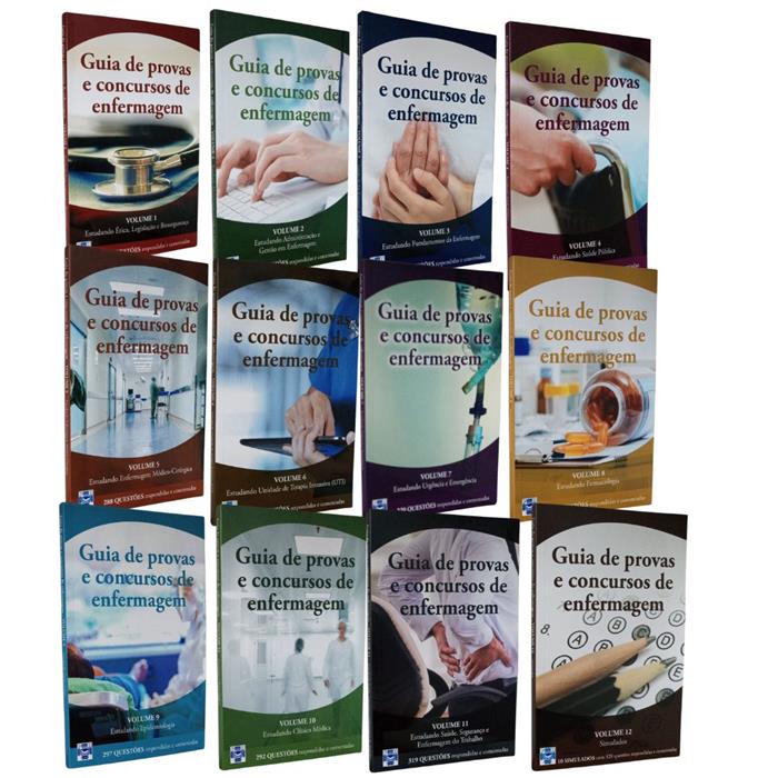 GUIA DE ENFERMAGEM - 12 VOLUMES